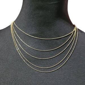 Minicci gold layered chain necklace